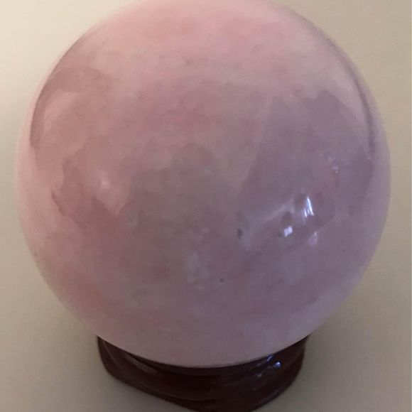 Pink Opal crystal gemstone sphere - Picture 4 of 6